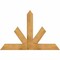 Ekena Millwork Saratoga Rough Sawn Timber Gable Bracket, Western Red Cedar, 60"W x 40"H x 4"D x 6"F, 16/12 Pitch GBW060X40X0406SAR00RWR - alternate 1